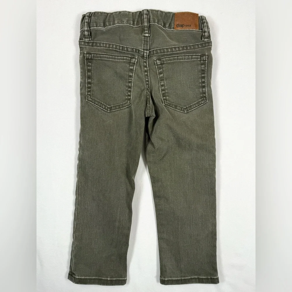 BABY GAP Army Green Baby Gap for Good‎ Slim Denim Skinny Jeans Casual Size 3
